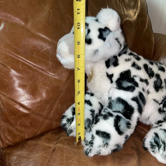 NWOT Miyoni by Aurora 12 Inch White Leopard Stuffed Animal - Picture 10 of 12